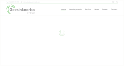 Desktop Screenshot of geesinknorba.com